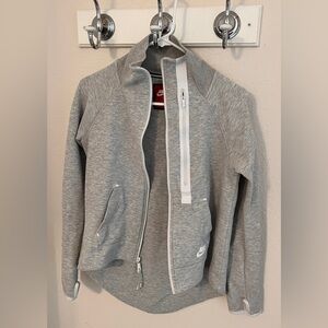 Nike Heather Gray Athletic Jacket